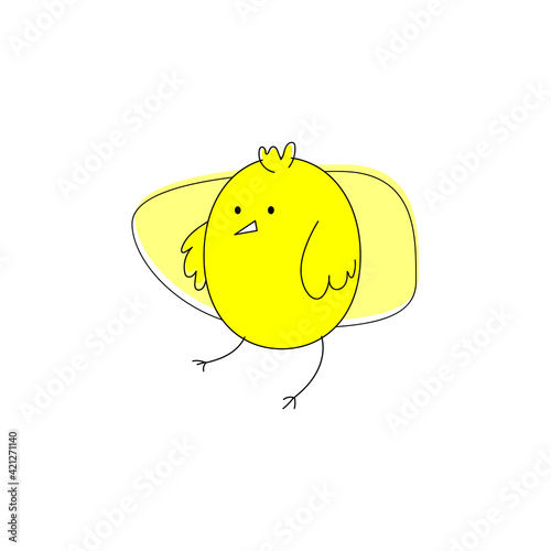 happy easter chick