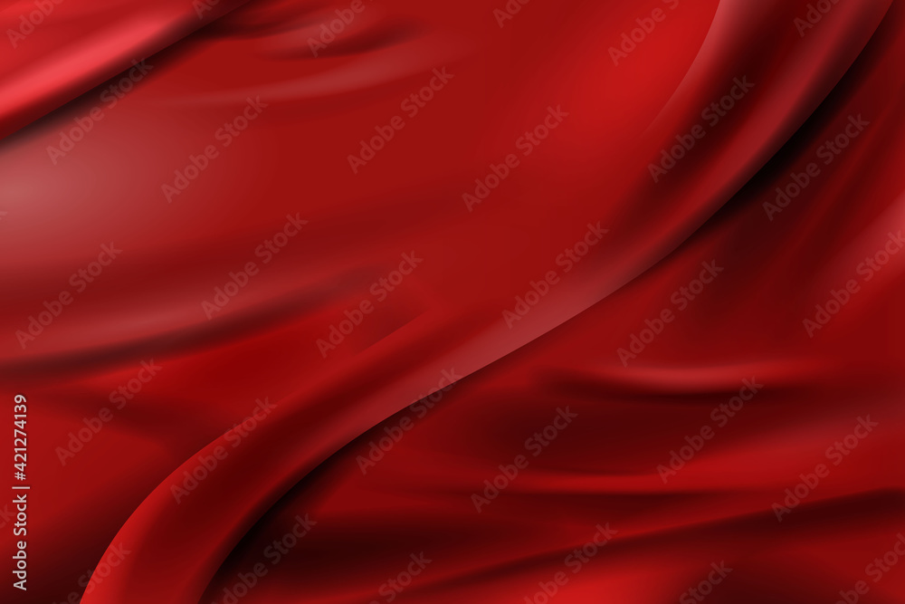 red silk background