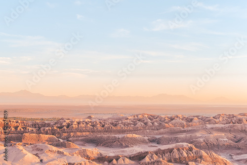 Beautiful Atacama desert, located on San Pedro de Atacama, Chile.