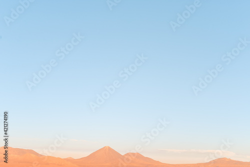 Beautiful Atacama desert  located on San Pedro de Atacama  Chile.