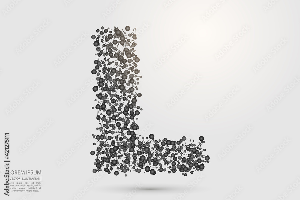 English letters abstract font consists 3d of triangles, lines, dots and connections. Vector illustration EPS 10. English letters abstract font consists 3d of triangles, lines, dots and connections. Vector illustration EPS 10.