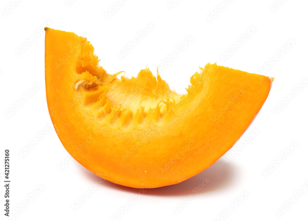  Orange pumpkin on white background