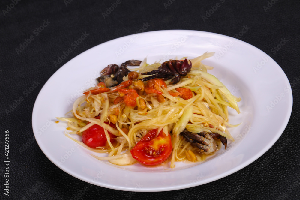 Green mango salad with seafood Green mango salad with seafood