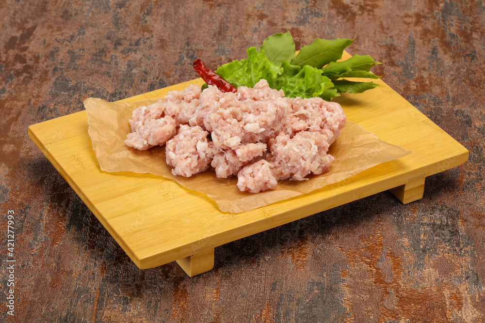 Homemade pork minced meat for cooking Homemade pork minced meat for cooking