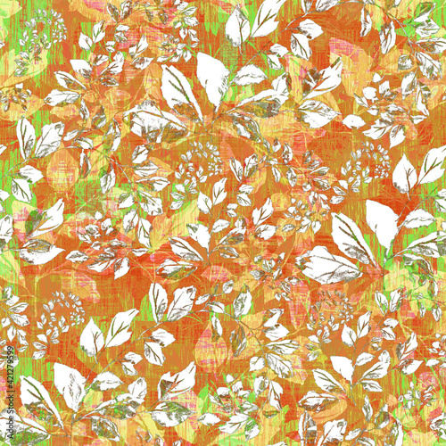 Wallpaper Mural Watercolor seamless pattern. Abstract background with colorful  spring  field Torontodigital.ca