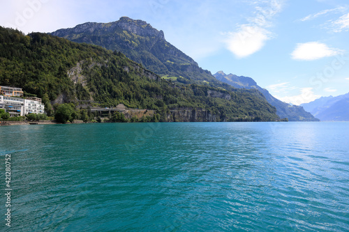 Picturesque view of Lake Lucerne