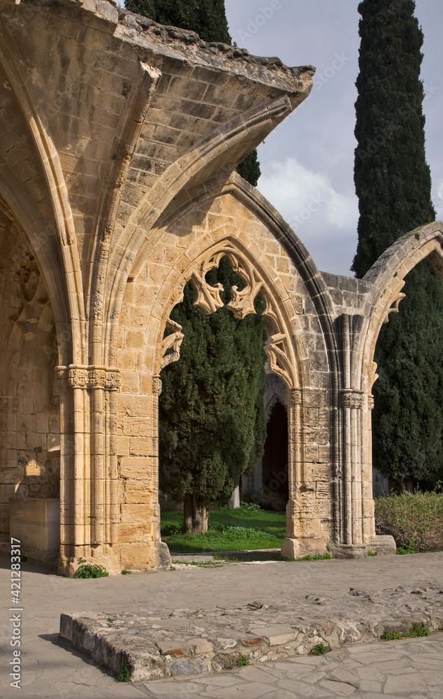 Bellapais abbey near Kyrenia (Girne). Cyprus