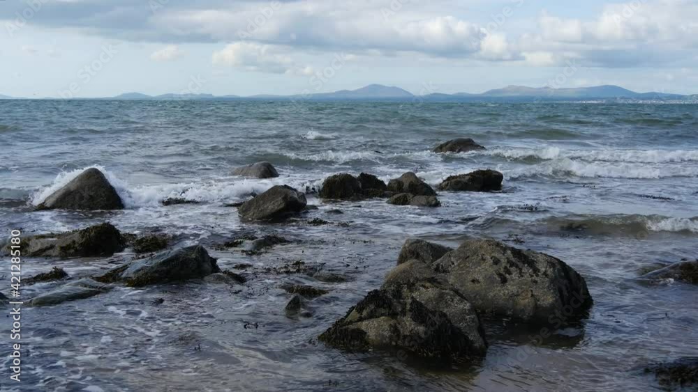 Rocky coastline No 2, looking towards the Llyn Peninsula from near Morfa Dyffryn, Wales, UK, Static Camera, 20 Second version Rocky coastline No 2, looking towards the Llyn Peninsula from near Morfa Dyffryn, Wales, UK, Static Camera, 20 Second version