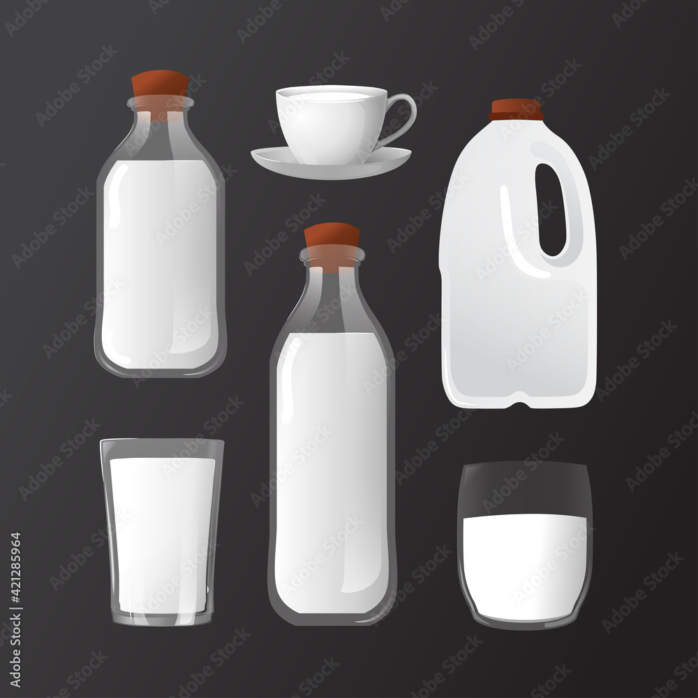 milk jar realistic vector - Aidul Design 302 milk jar realistic vector - Aidul Design 302