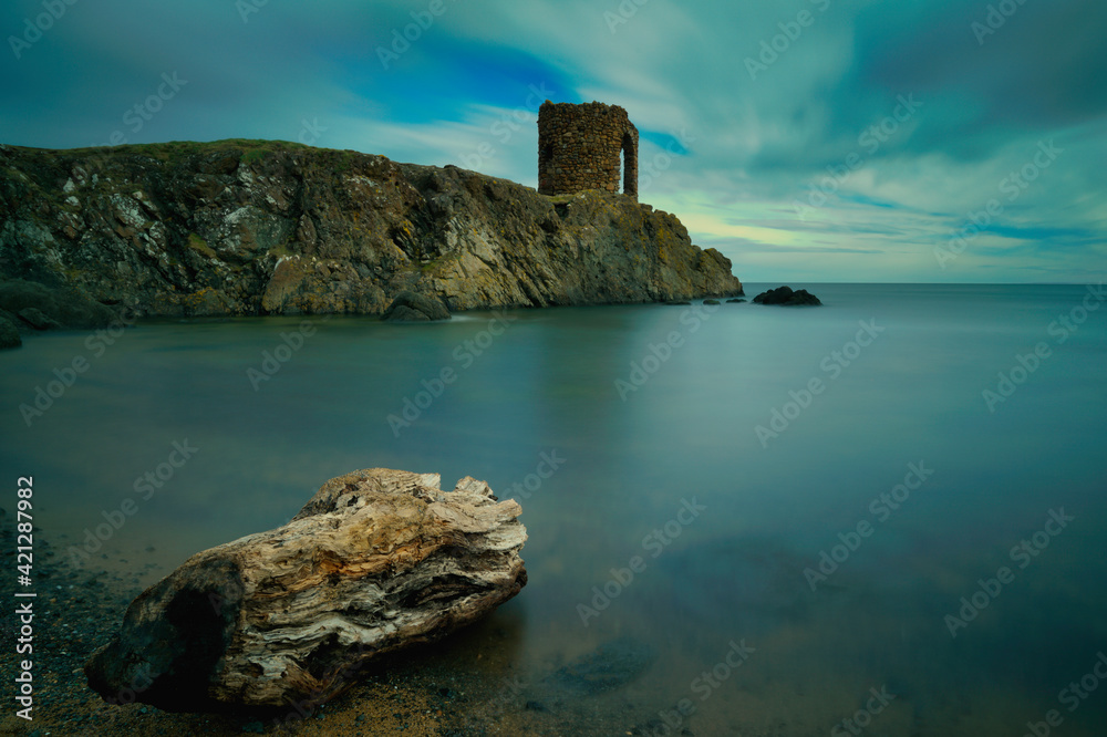 long exposure of the Ladys tower at elie, Fife, Scotland.