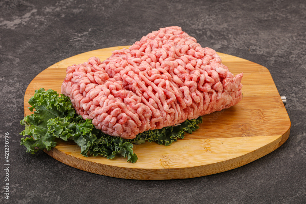 Raw pork minced meat for cooking Raw pork minced meat for cooking