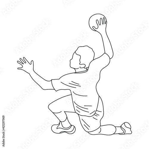 Dessin handballeur