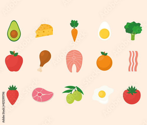 ketogenic diet icons