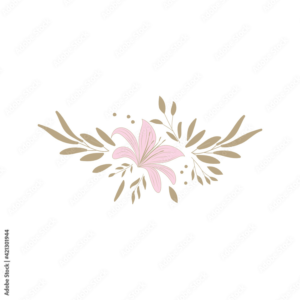 pink flowers on white background pink flowers on white background