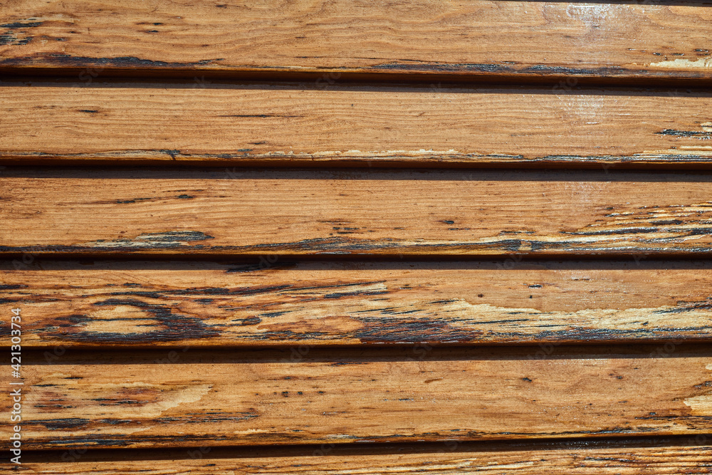 Naklejka premium Natural wooden slats pattern texture