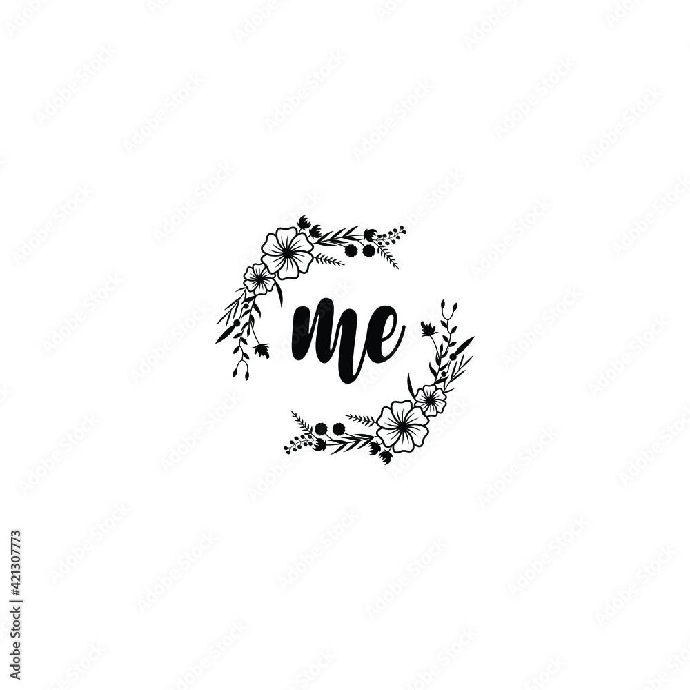 ME initial letters Wedding monogram logos, hand drawn modern minimalistic and frame floral templates ME initial letters Wedding monogram logos, hand drawn modern minimalistic and frame floral templates
