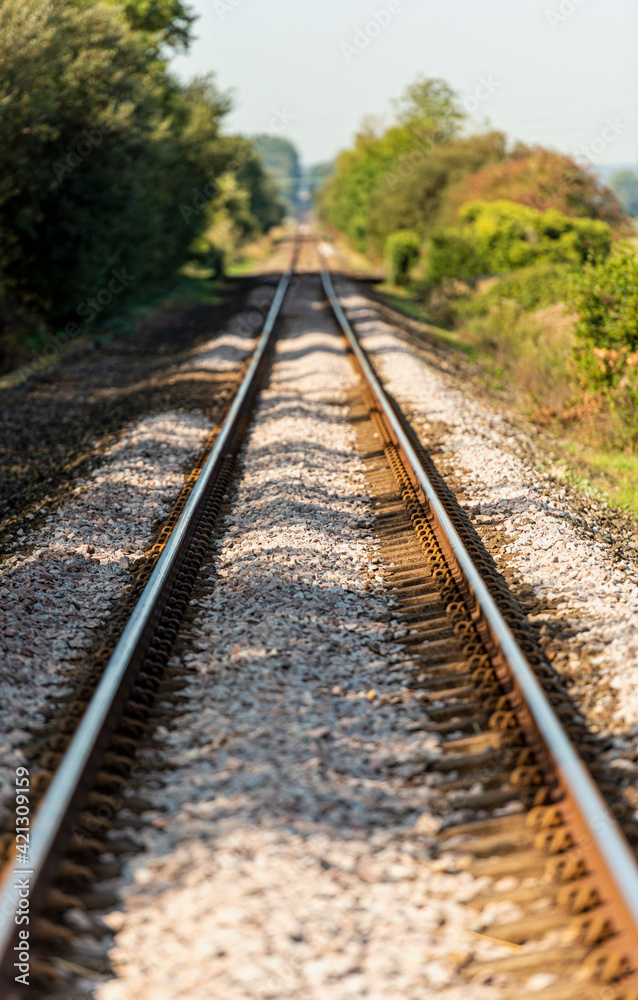 Single Railway track at Winchelsea, East Sussex