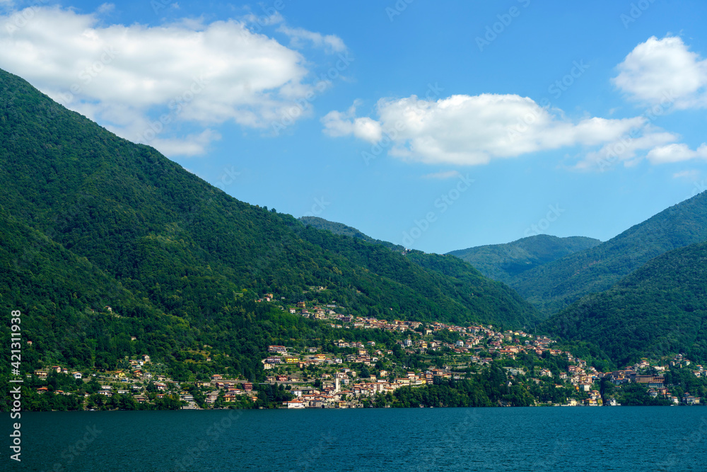 The Como lake at Argegno