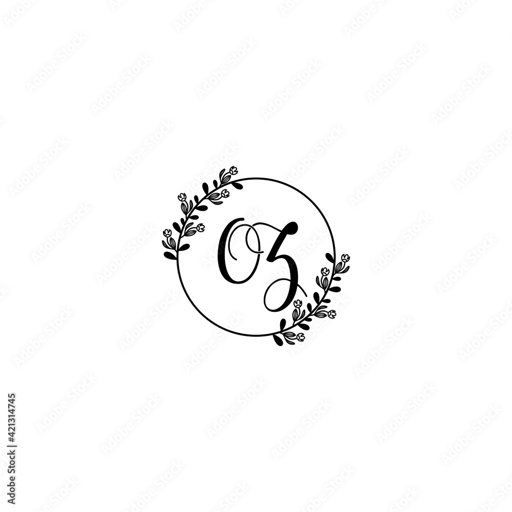 OZ initial letters Wedding monogram logos, hand drawn modern minimalistic and frame floral templates OZ initial letters Wedding monogram logos, hand drawn modern minimalistic and frame floral templates