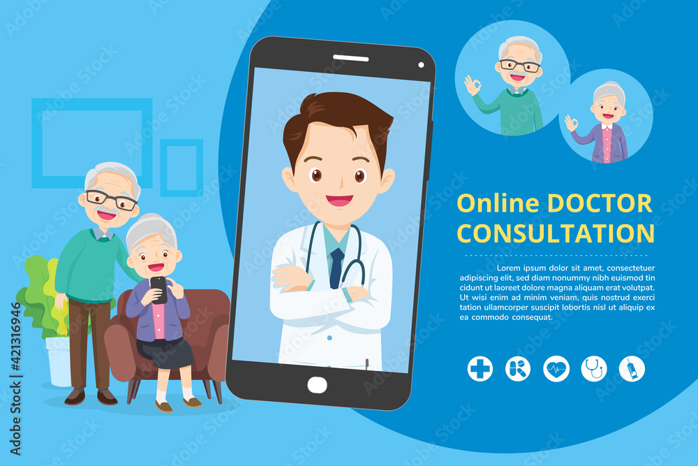 elderly with Consult Online Doctor elderly with Consult Online Doctor