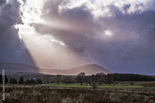 dramatic autumn  landscape image taken in Lake District   Cumbria