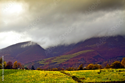 dramatic autumn landscape image taken in Lake District , Cumbria