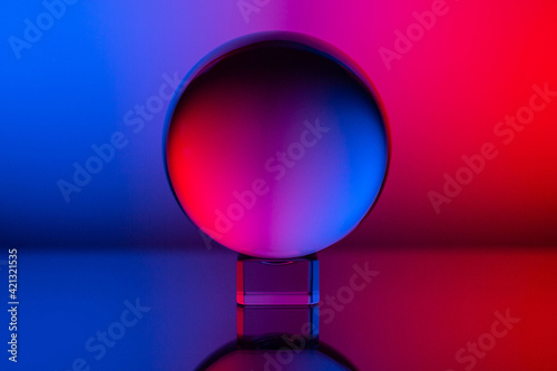 Lensball blau-rot
