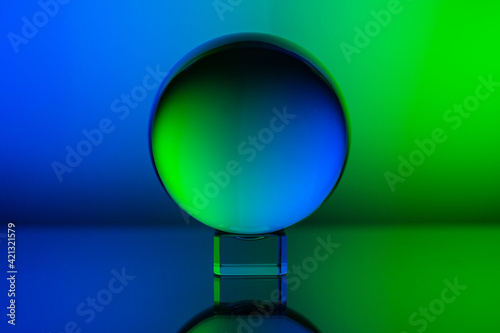 Lensball blau-grün