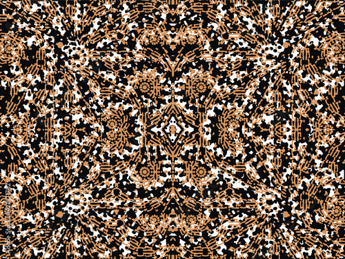 Modern geometric seamless intricate vector pattern design