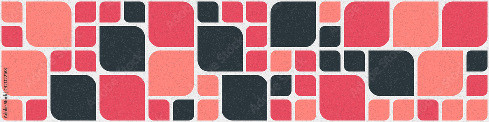 Fototapeta premium Abstract Geometric Pattern generative computational art illustration