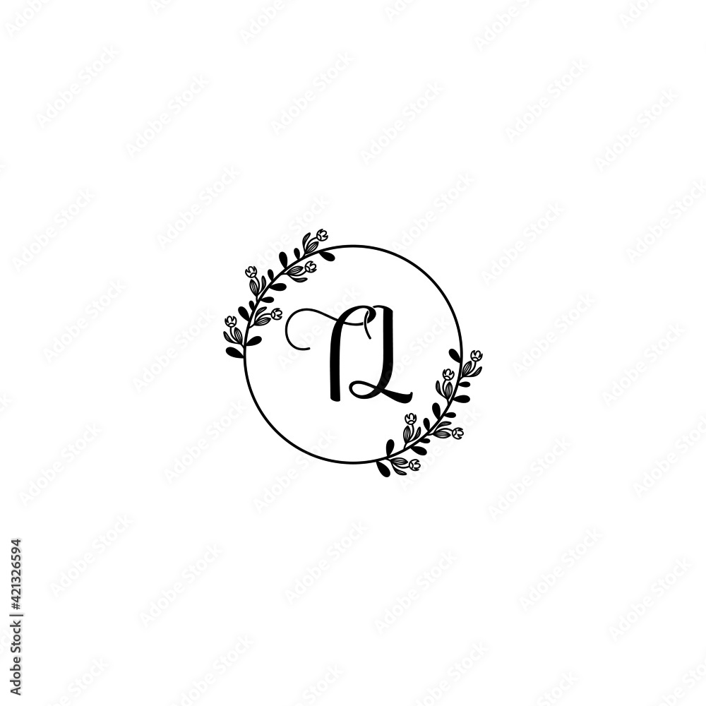 TL initial letters Wedding monogram logos, hand drawn modern minimalistic and frame floral templates TL initial letters Wedding monogram logos, hand drawn modern minimalistic and frame floral templates