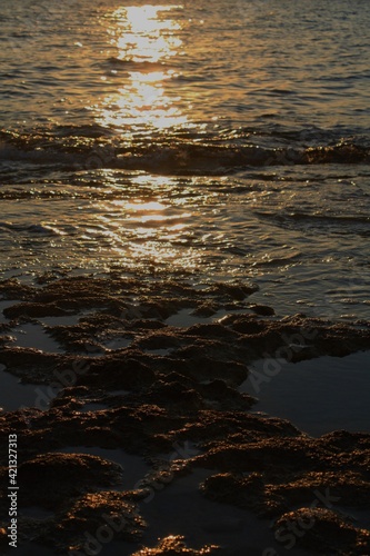 sunset over water