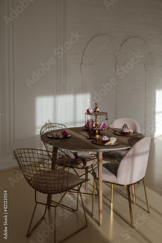 dining room with table