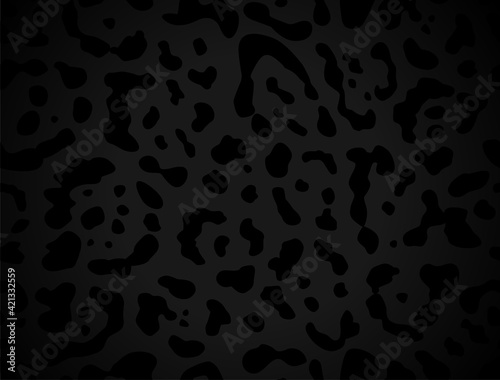 Seamless dark background with leopard pattern.