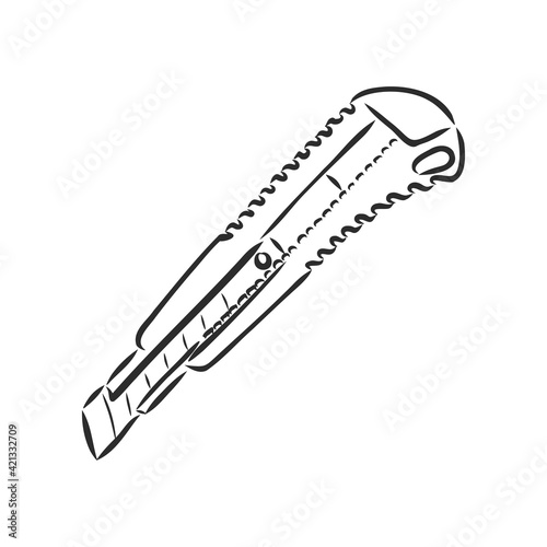 paper cutter icon vector on white background, paper cutter trendy filled icons from Tools and utensils collection, paper cutter vector illustration