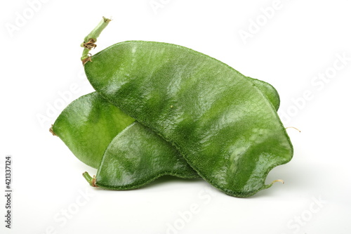 hyacinth bean isolated on white background 