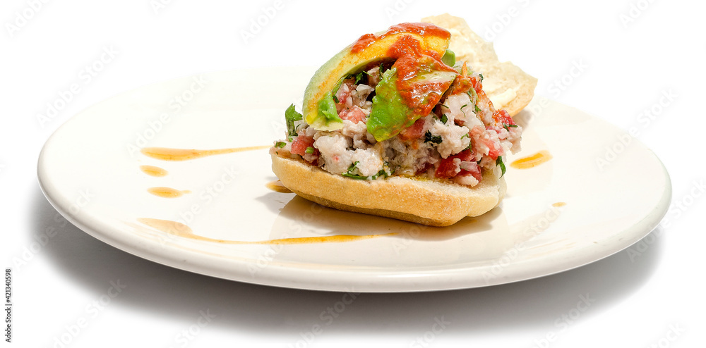 Torta de pescado preparada