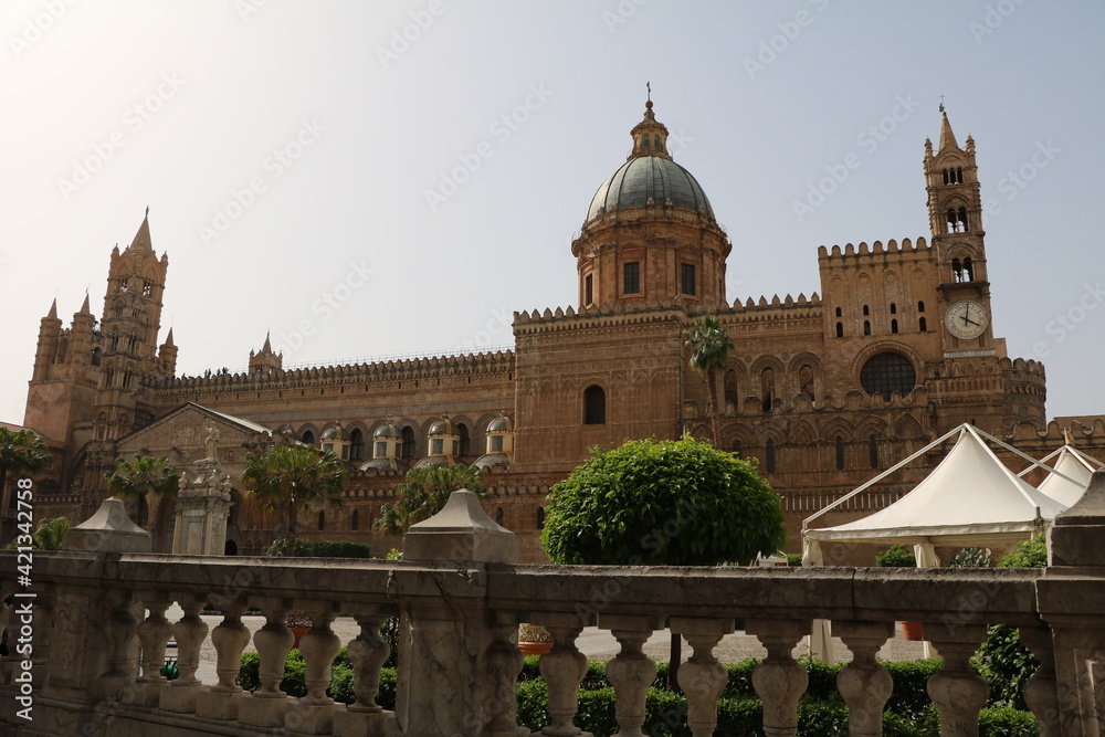 View to Maria Santissima Assunta in Palermo, Sicily Italy