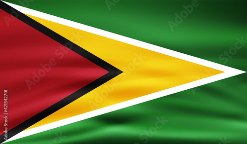 Guayana grunge flag. Vector illustration