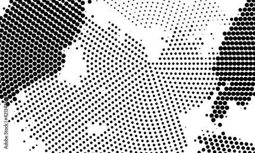 Halftone monochrome texture with dots. Minimalism  vector. Background for posters  websites  business cards  postcards  interior design.