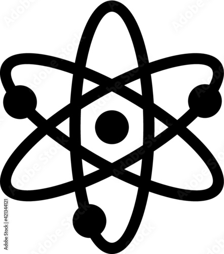 Vector illustration of the atom