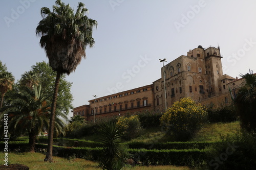 The park Villa Bonanno in Palermo, Sicily Italy