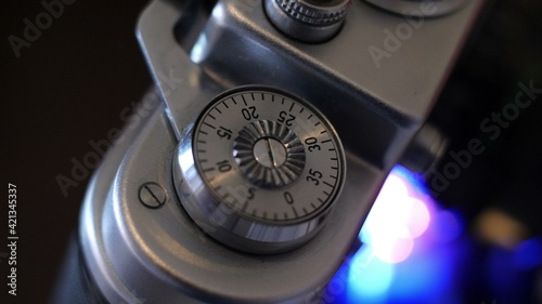 Close Up Of Vintage 35mm Film Camera