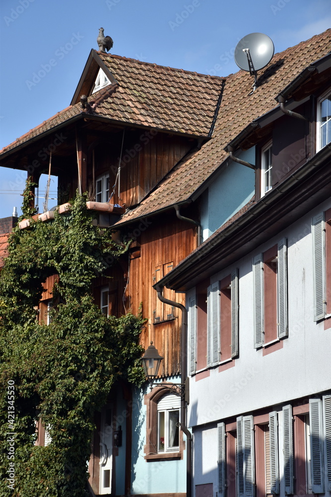 Bunte Altbauten in Haslach im Kinzigtal