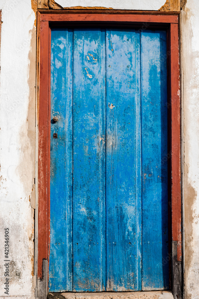 old wooden door