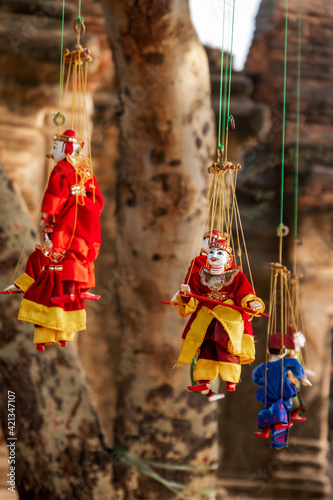 Yoke Thay famous Burmese puppet in Bagan, Myanmar