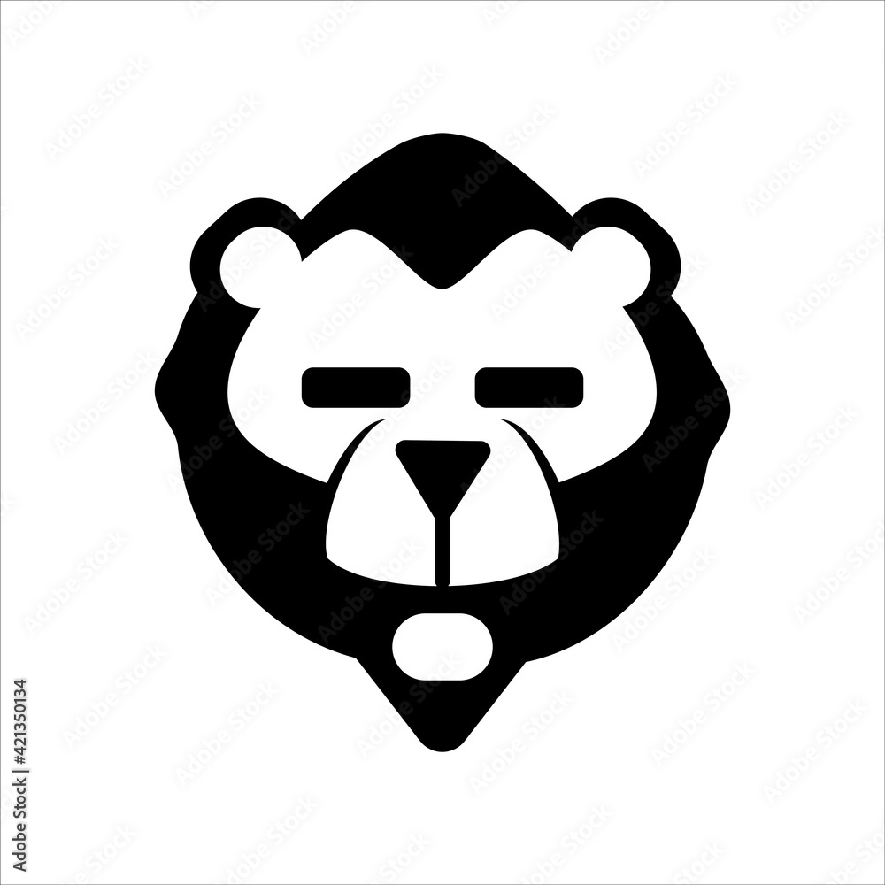 Diamond shaped lions head graphic Diamond shaped lions head graphic