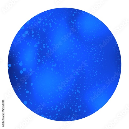 Round background in blue color with stone texture and dots with white, stock vector illustration for design and decor, banner
