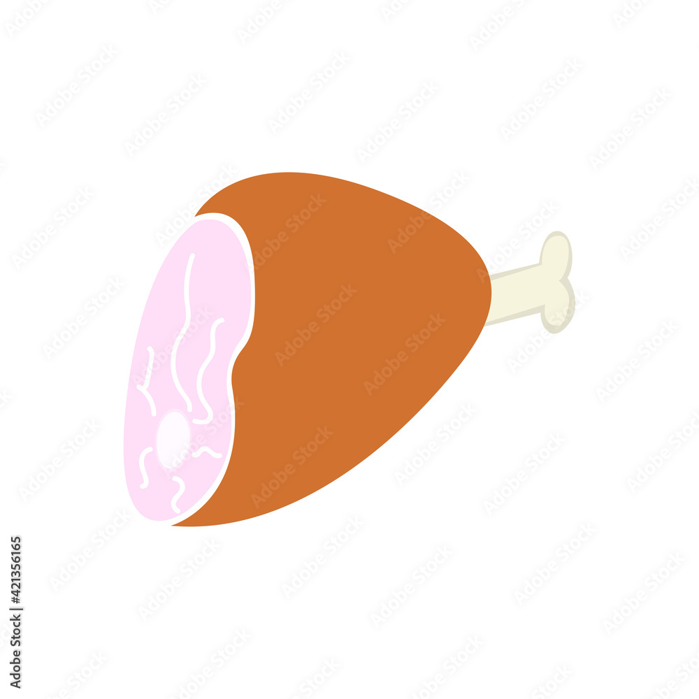meat icon on a white background, vector illustration meat icon on a white background, vector illustration