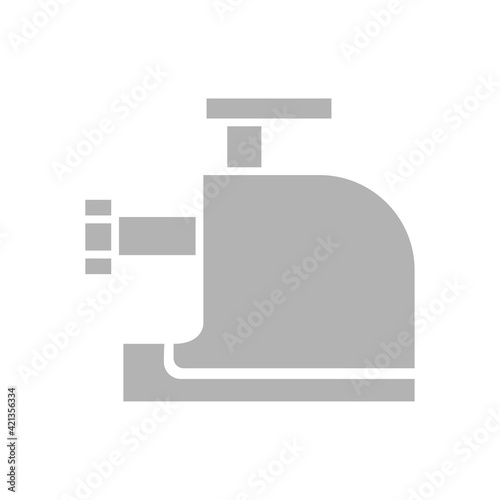 food processor icon on white background, vector illustration